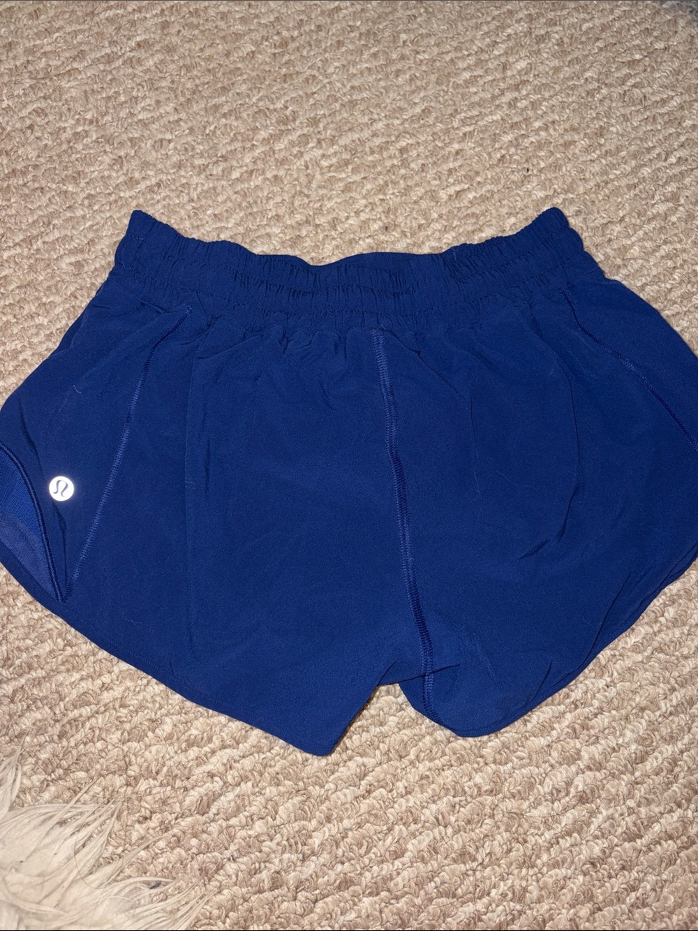 Lululemon Women's Blue Running Shorts low rise